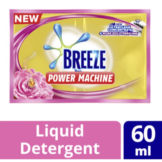 Breeze Liquid Detergent with Rose Gold Perfume 60ML Sachet 6x Shopee