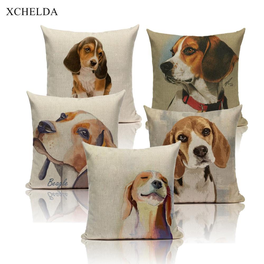 Dog Beagle Breed Pillow Case Cover Protector Bed 50x75 Cm 上品な