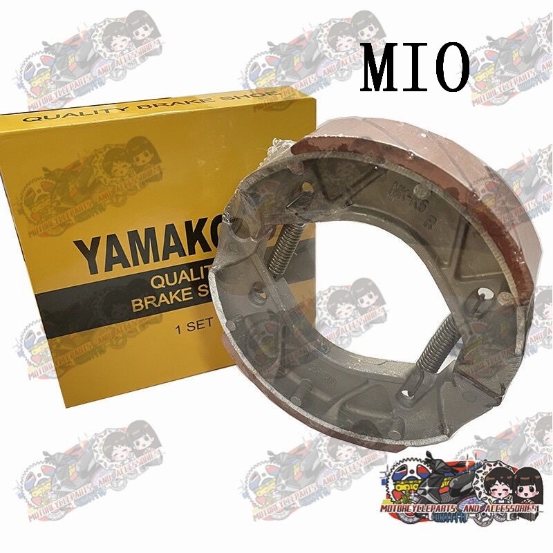 LJ Motorcycle Brake Shoe Mio Sporty / Mio I 125 / Mio Soul / M3 / Aerox