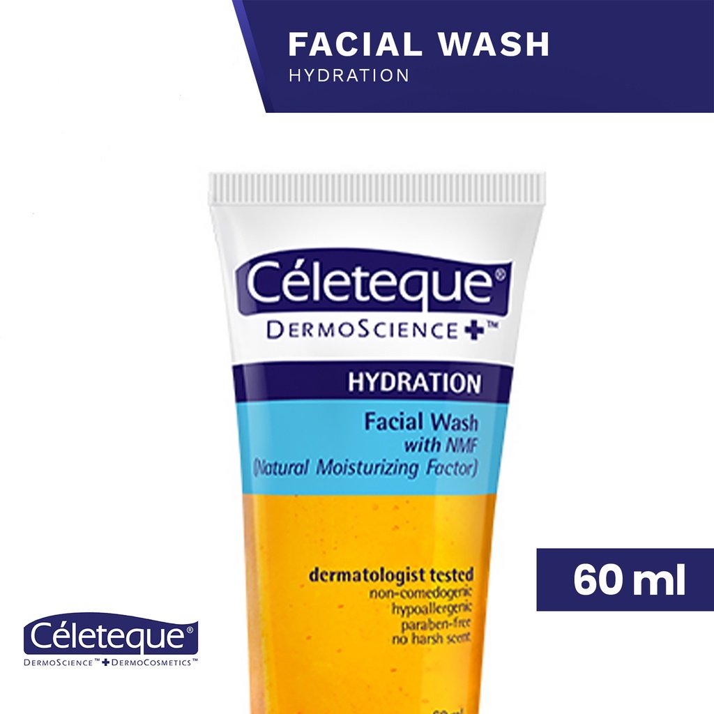 CELETEQUE DermoScience Hydration Facial Wash 60mL Shopee Philippines