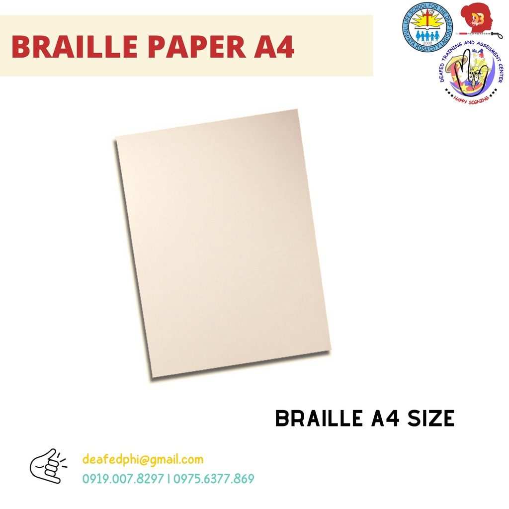 braille paper A4 cream Shopee Philippines