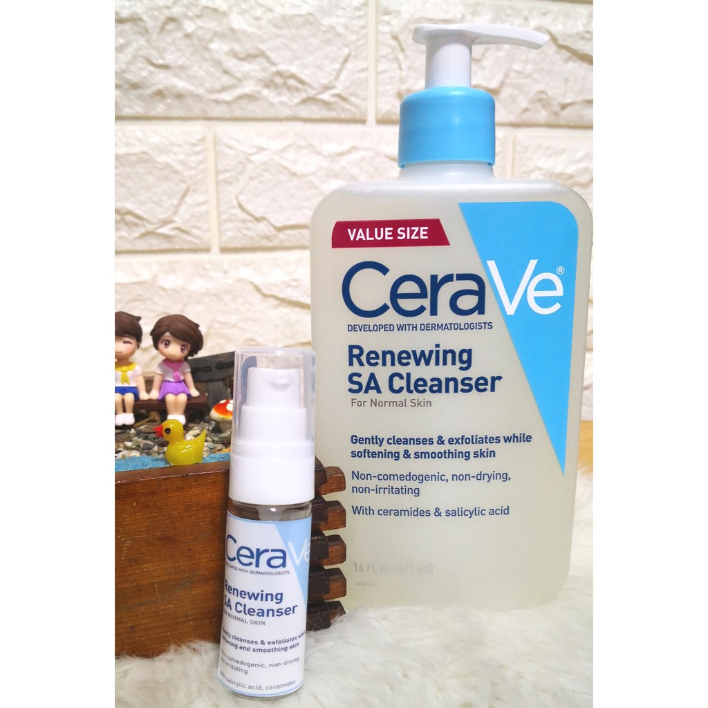 [20ml/30ml/50ml] AUTHENTIC CERAVE Renewing SA Salicylic Acid Cleanser