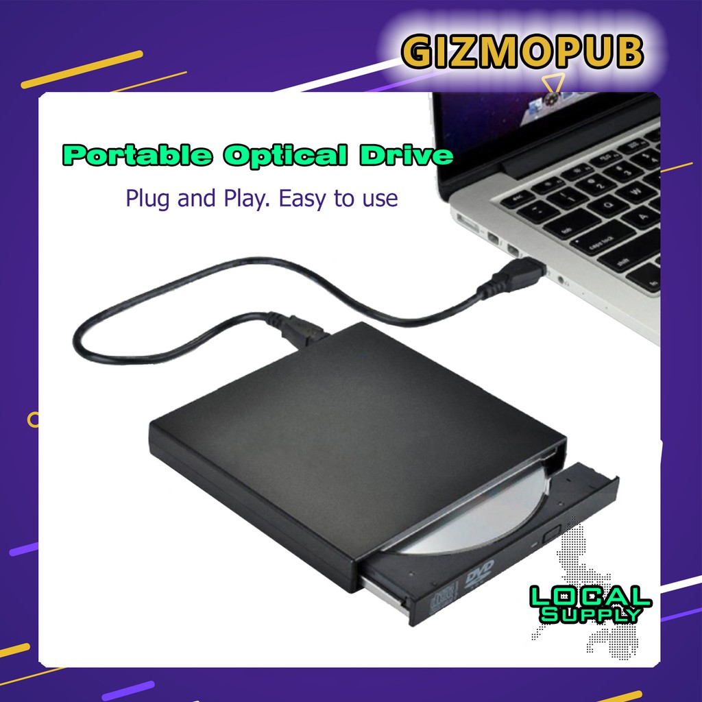 External DVD Optical Drive USB 2.0 CD/DVDROM CDRW Player Portable