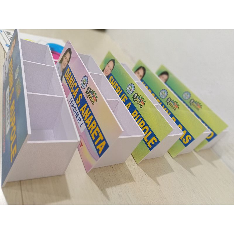Customized Sintra Board Desk Name Plate (pen/cp holder) Shopee Philippines