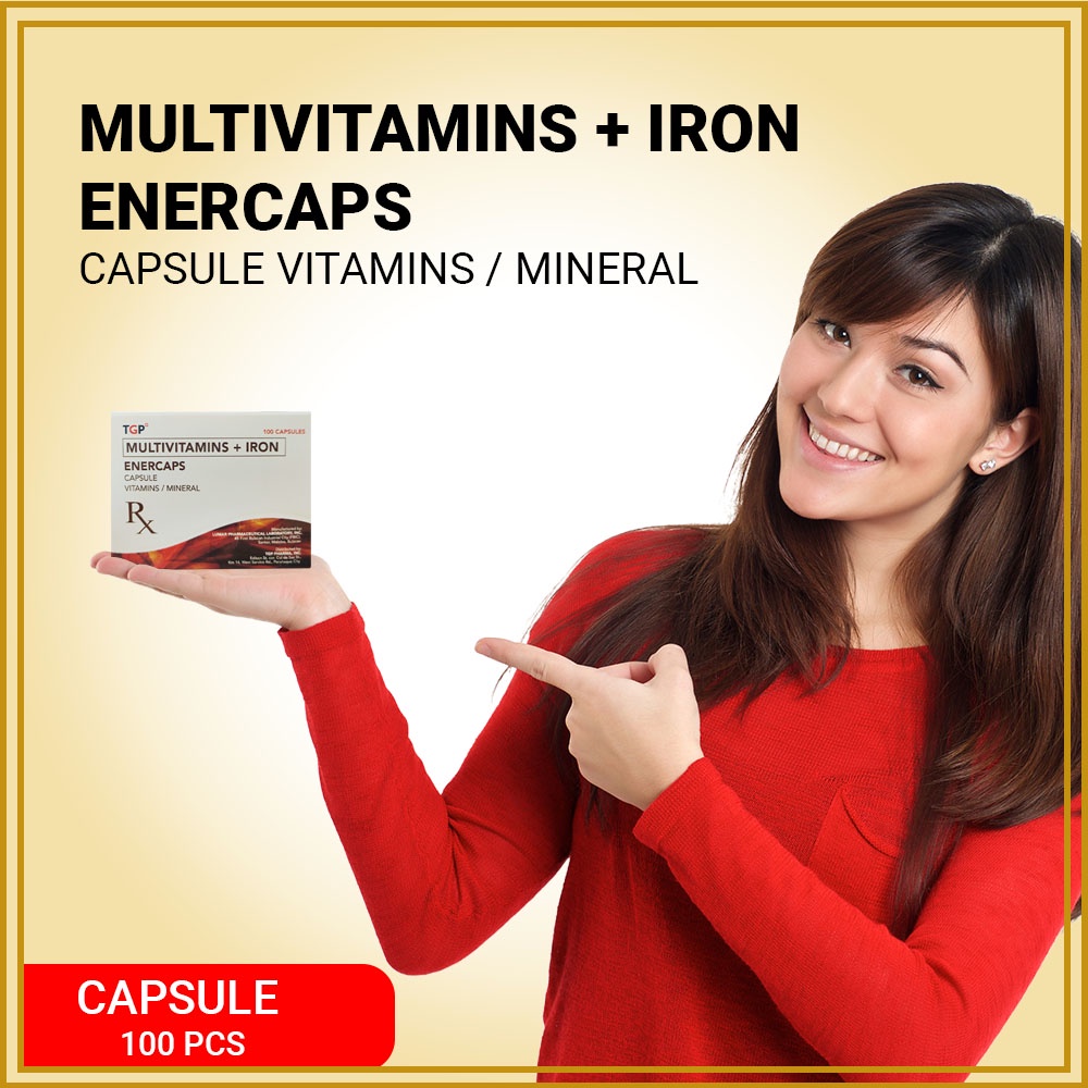 Multivitamins + Iron (ENERCAPS) TGP 1Box 100 Capsules (Protection and
