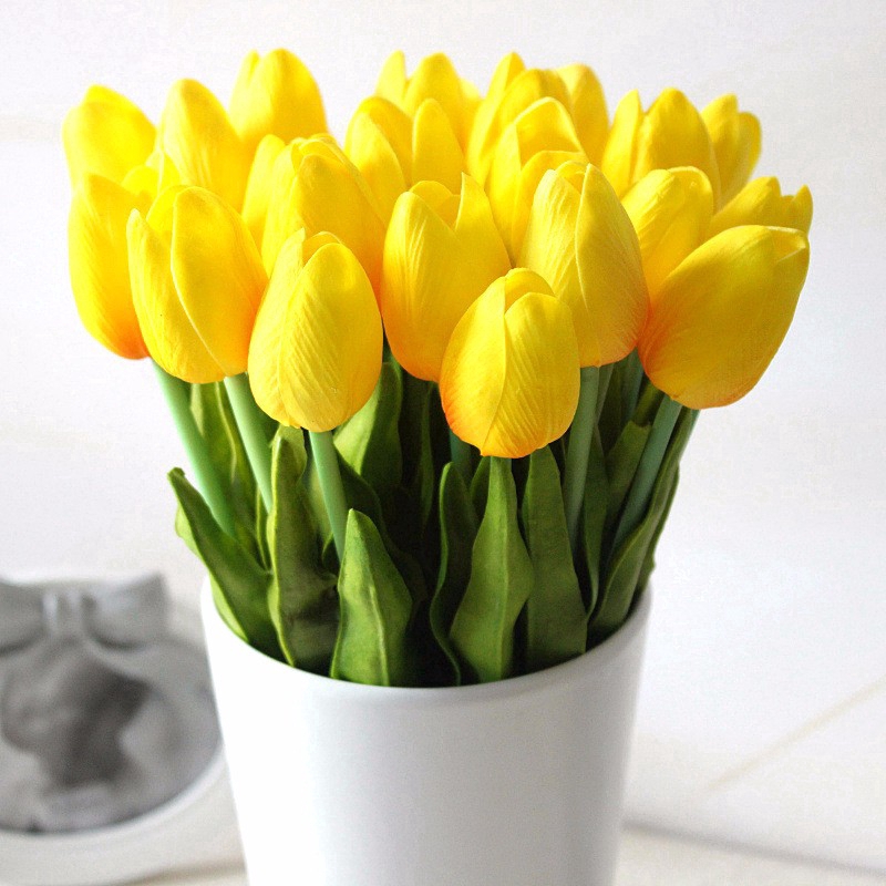10PCS Artificial Tulips / Latex Real Touch fake Flowers / Realistic