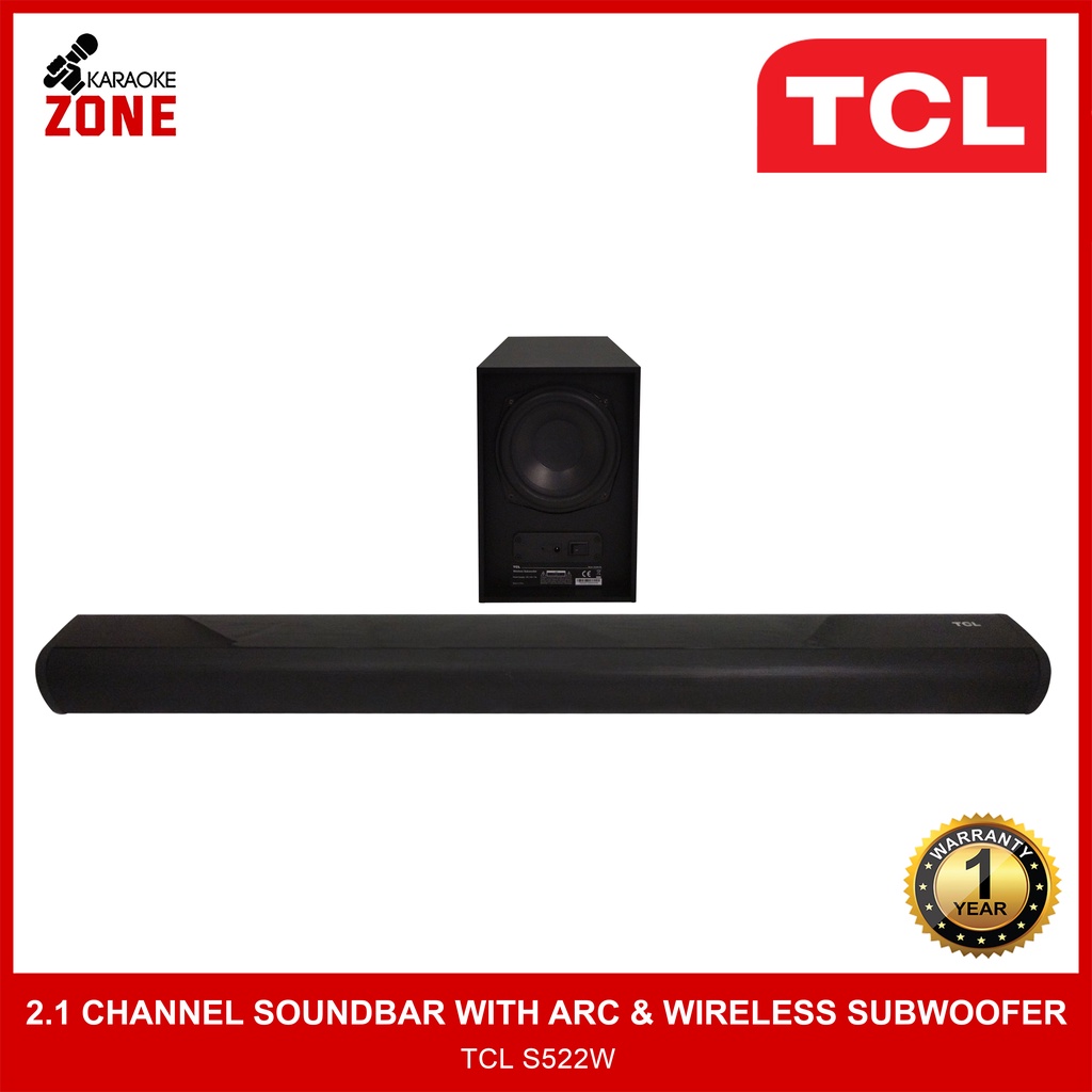 TCL S522W Soundbar / 2.1 Channel Soundbar with HDMI ARC / Soundbar with