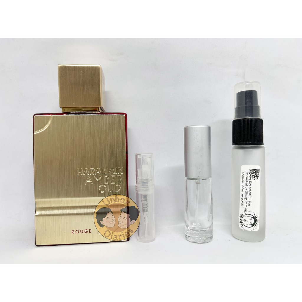 Al Haramain Amber Oud rouge MFK Baccarat Rouge 540 dupe (2ml/3ml/5ml decant/takal) Shopee