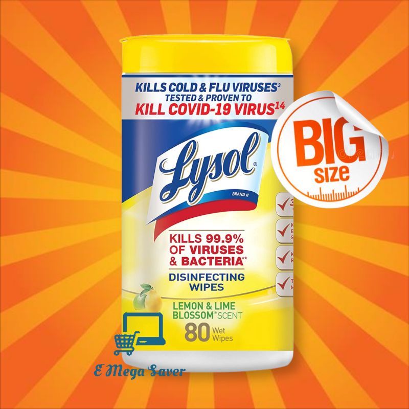 Lysol MultiSurface Antibacterial Cleaning Wipes (80sheets) Shopee