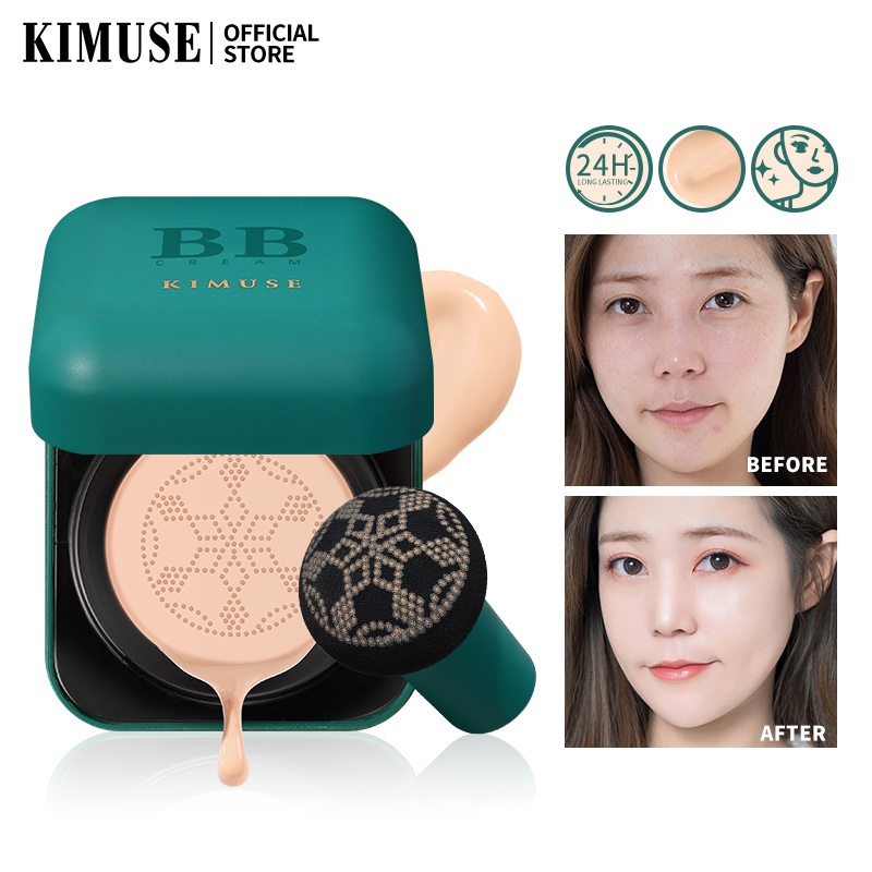 KIMUSE Full Coverage Long Lasting Waterproof Cushion BB Cream Matte