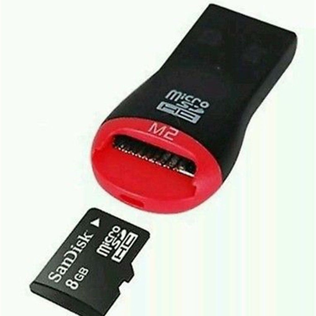 1PC Mini Lanyard Memory Card Reader Adapters To USB 2.0 Adapter