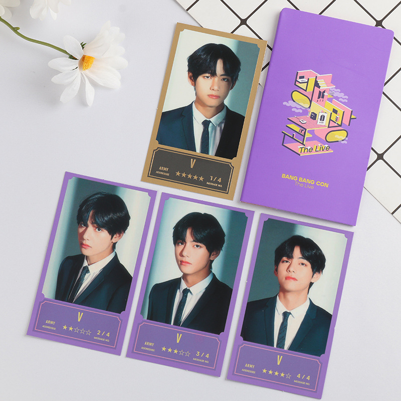 BTS 2020 BANG BANG CON KPOP Message Photo Photocards Lomo Card Postcard