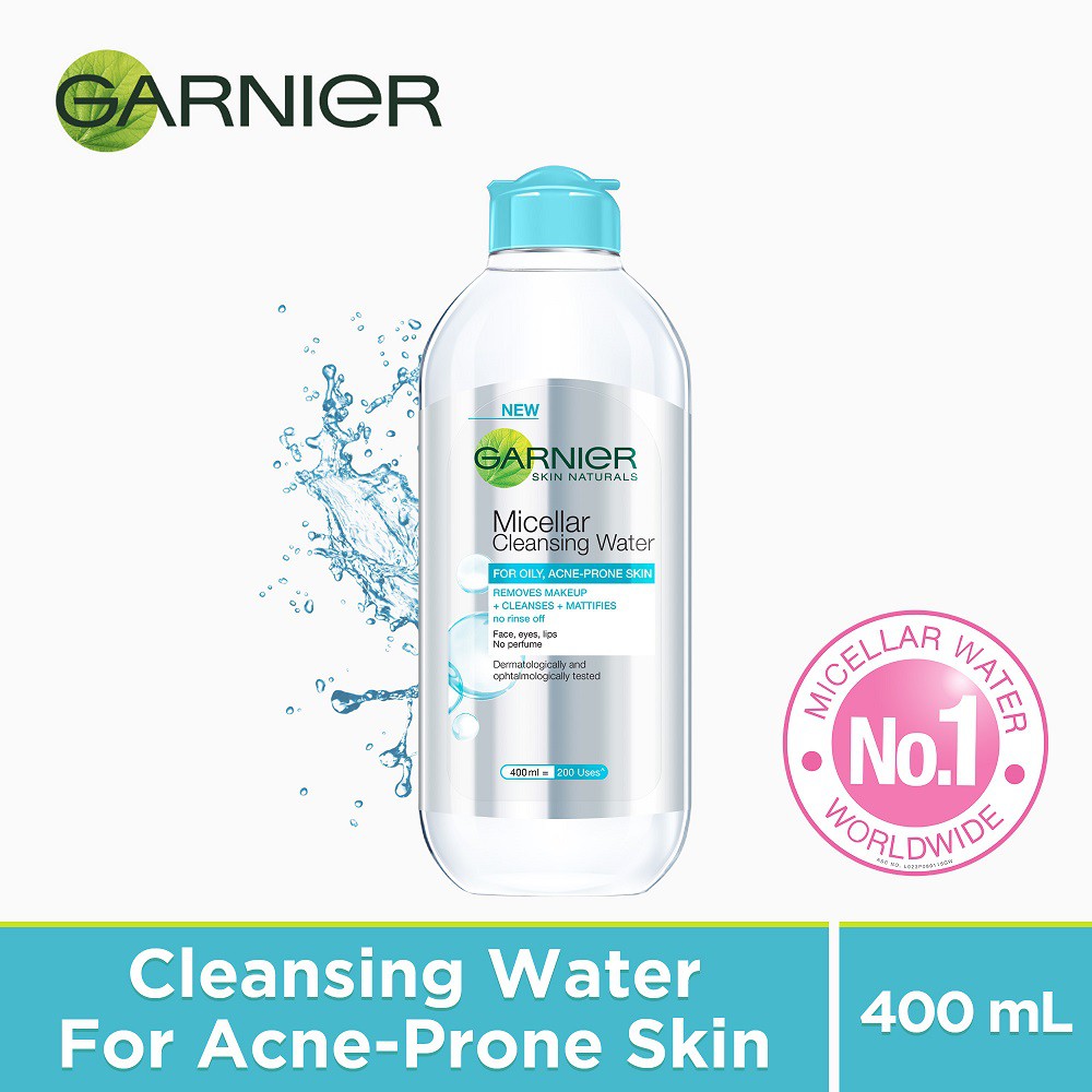 Garnier Micellar Cleansing Water Blue 400ml Shopee Philippines