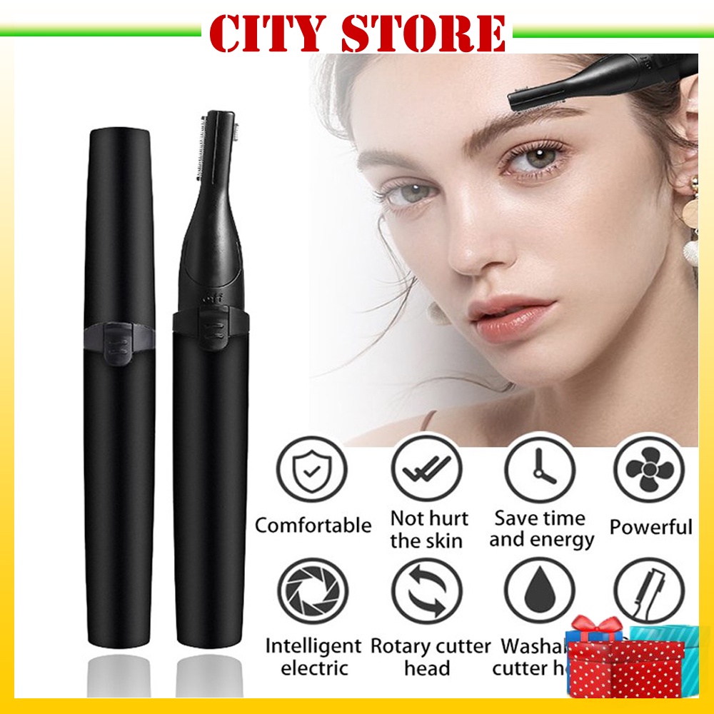 Electric Eyebrow Trimmer USB Charging Painless Remover Brows Razor