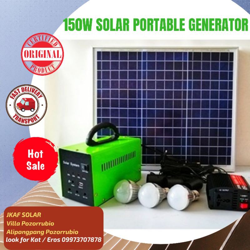 150W Solar Portable Generator Shopee Philippines