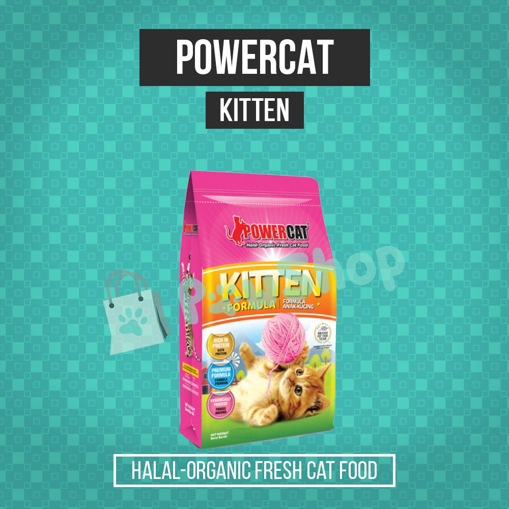 PowerCat Kitten Halal Organic Cat Dry Food 7kg Shopee Philippines