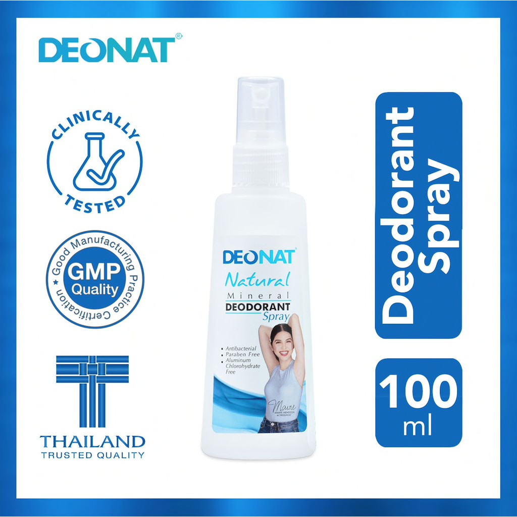 DeoNat Natural Mineral Deodorant Spray 100ml Shopee Philippines