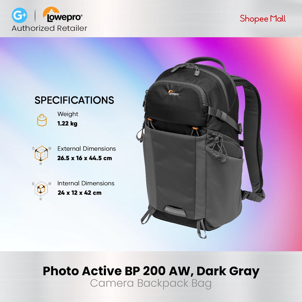 Lowepro Photo Active BP 200 AW Backpack Shopee Philippines