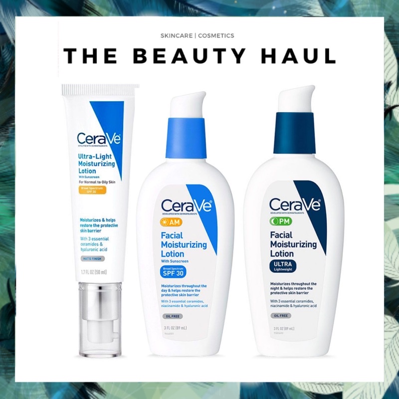 CeraVe AM / PM Facial Moisturizing Lotion / UltraLight With SPF 30 For