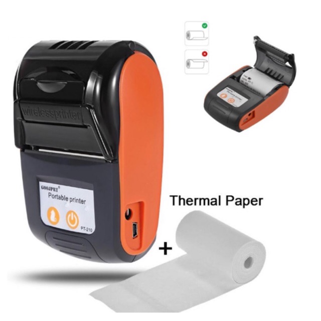 Senda SDXP210 PT210 Portable Wireless Bluetooth Thermal Printer