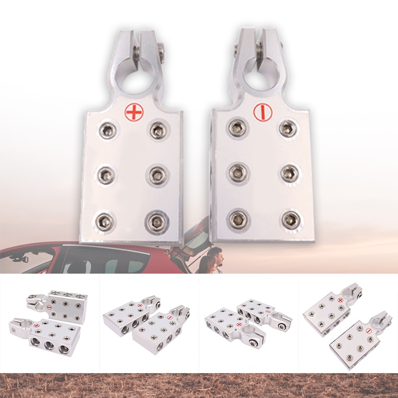 1 Pair Car Battery Terminals 0 Gauge 6 Input Power Battery Positive
