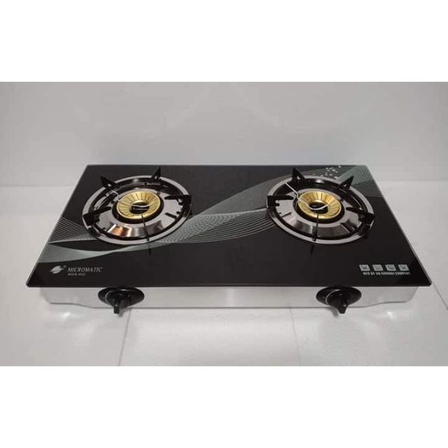 Glass top Gas stove Double Burner Micromatic Brand Shopee Philippines
