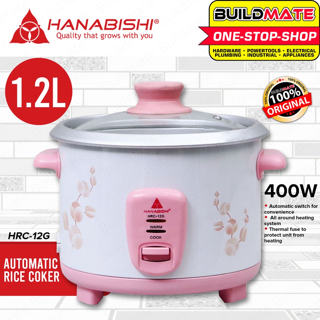 HANABISHI JAPAN Rice Cooker 6 Cups 1.2L HRC12G 100 ORIGINAL / AUTHENTIC •BUILDMATE• Shopee