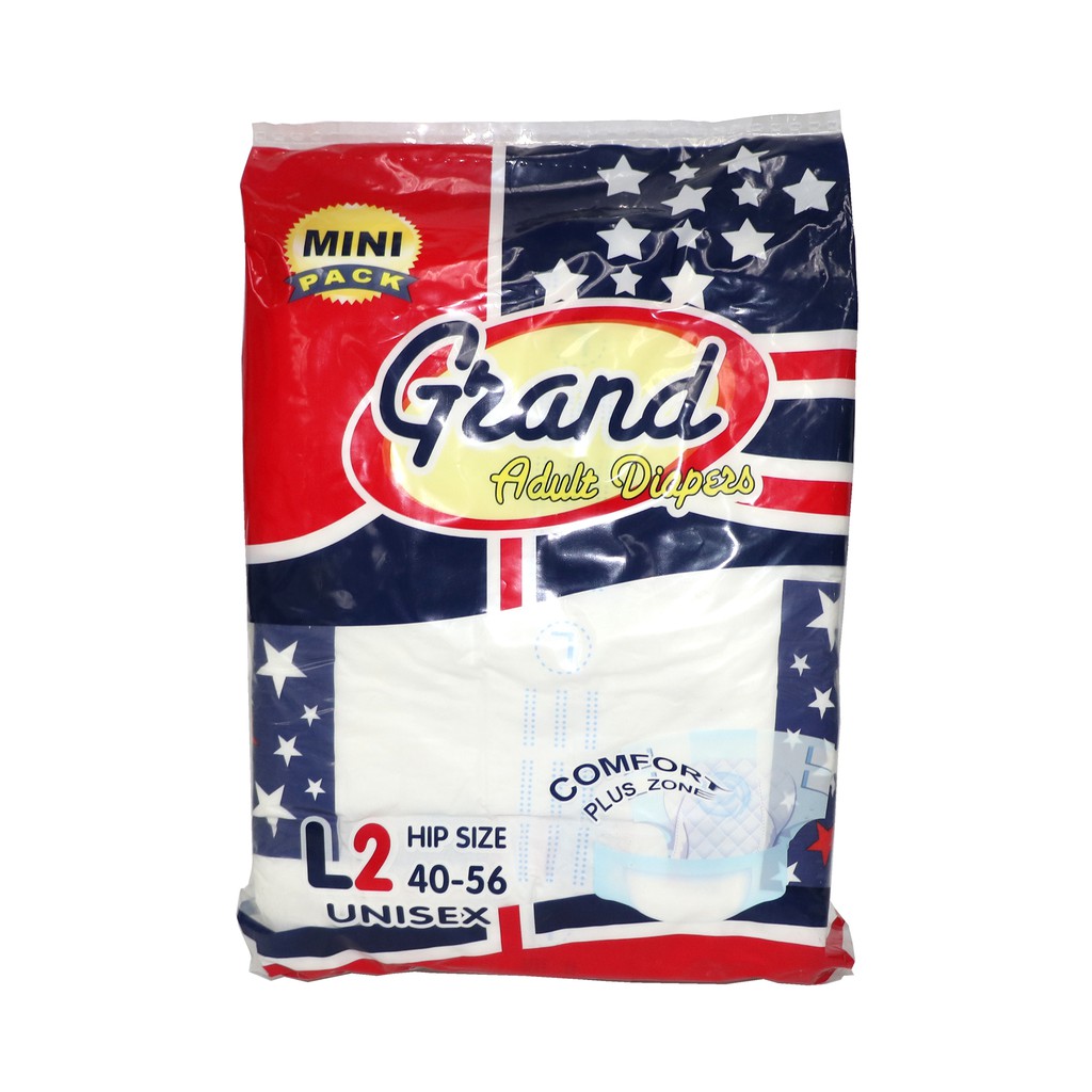 Grand Adult diapers large 2 pants 1 pack 315022 Shopee Philippines