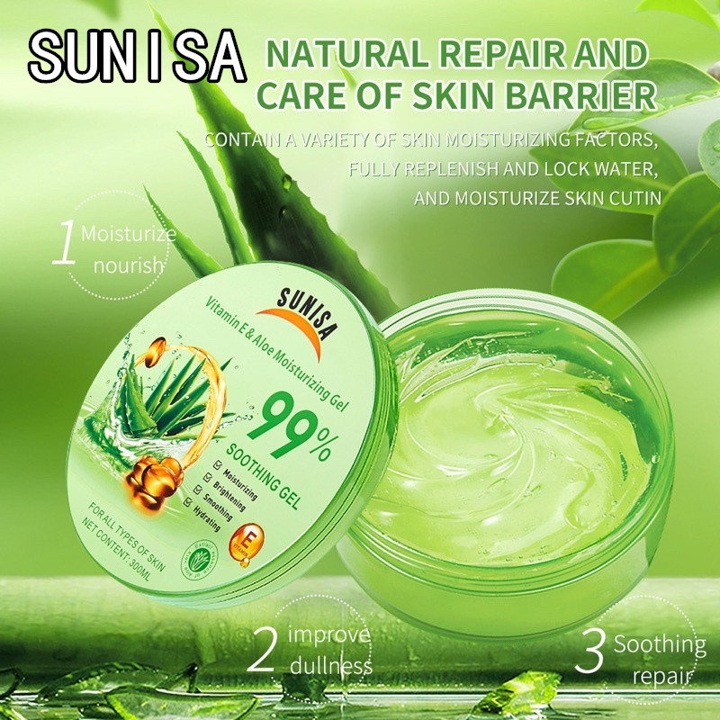 Original SUNISA Aloe Vera Soothing Gel With Vitamin E 99Aloe Vera Gel