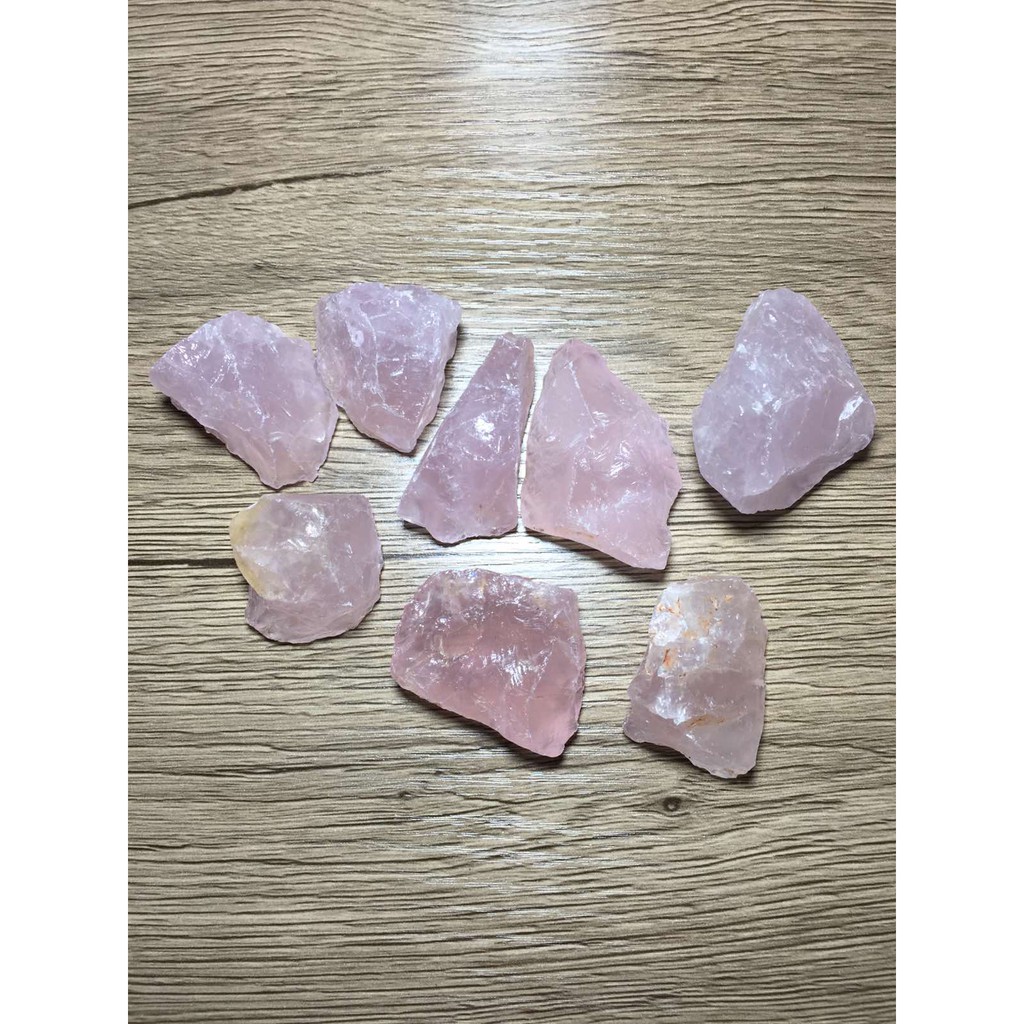 Rose Quartz Natural Crystals Raw Stone (Sold Per Piece) No Holes
