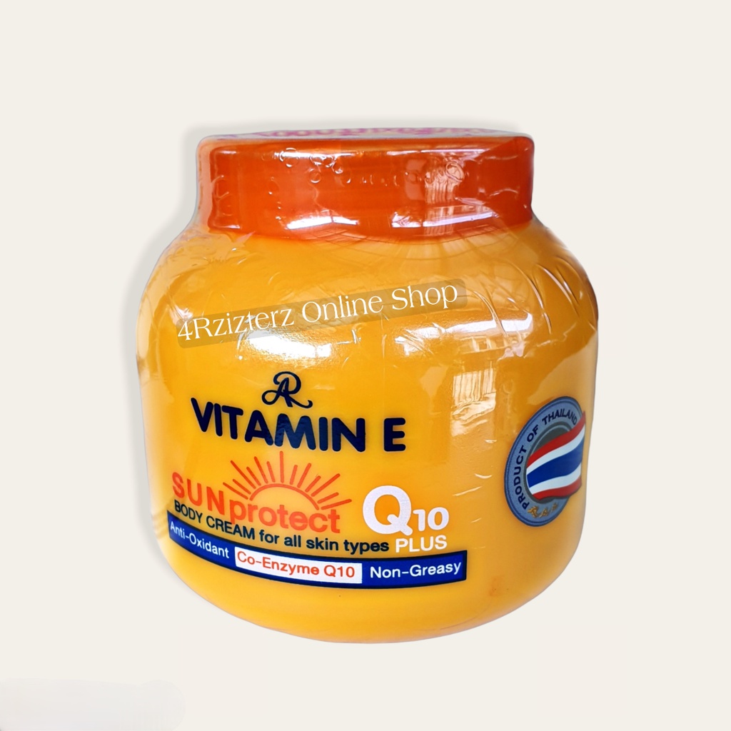 ARON VITAMIN E Q10 PLUS BODY CREAM 200ML. FROM THAILAND Shopee