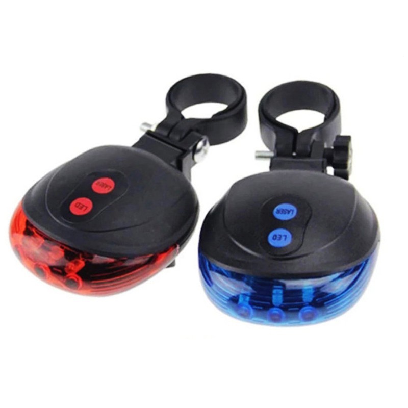 Mountain Bike Laser Safety Tail Light Full Of Stars Tail Light Safety Warning Light Shopee