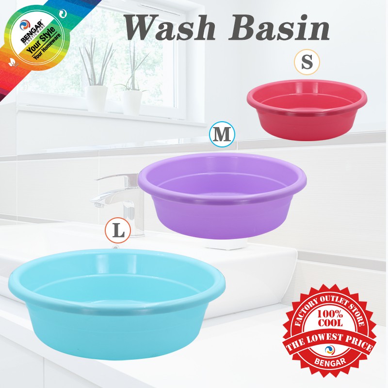 New HQC round WASH BASIN multipurpose plastic wash basin bathroom and