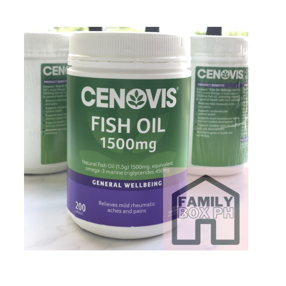 CENOVIS Fish Oil 1500 mg, equivalent omega3 marine trigylcerides 450mg