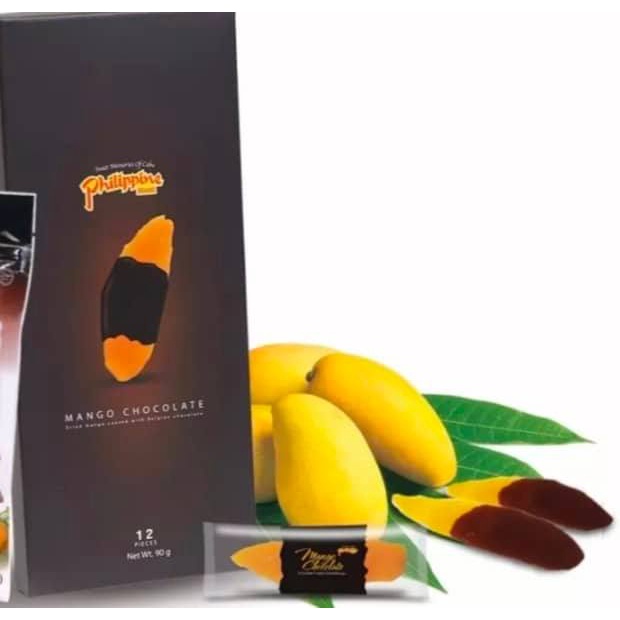 PHIL DRIED MANGO CHOCOLATE GIFTBOX 90G Shopee Philippines