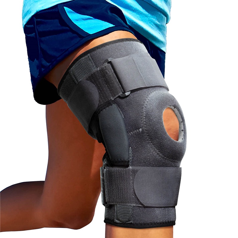 1pcs Knee Brace Protector Pad with Dual Metal Side Stabilizers Knee