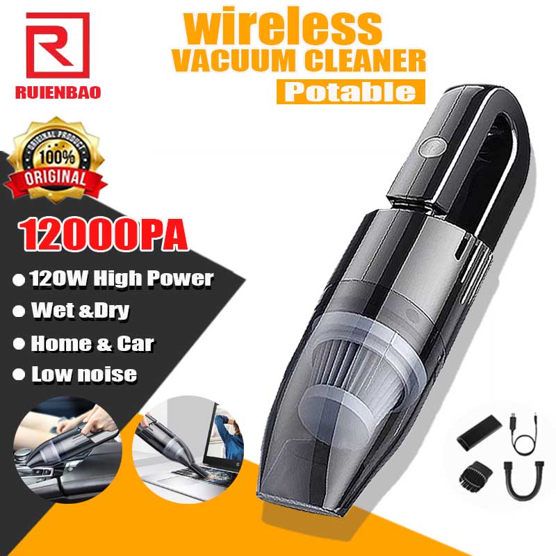 Ruienbao 12000pa Portable Vacuum Cleaner Wireless Mini vacuum cleaner