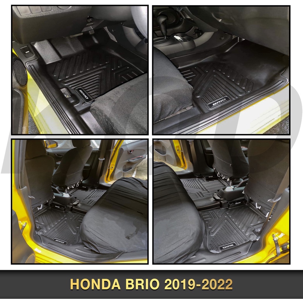 BRIO 2014 2021 5D SIDE EXTENDED DEEP DISH MATTING FLOOR LINER KQD