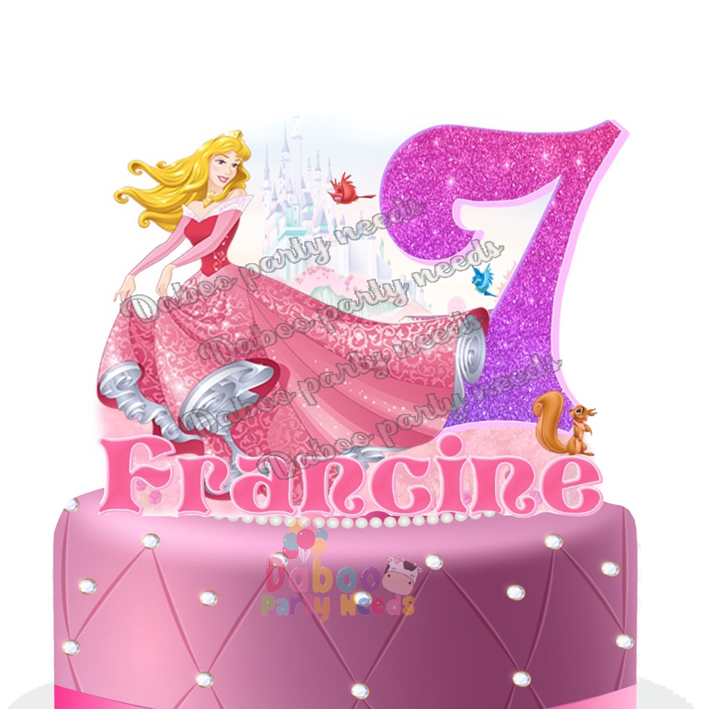 personalized disney princess sleeping beauty cake topper Shopee