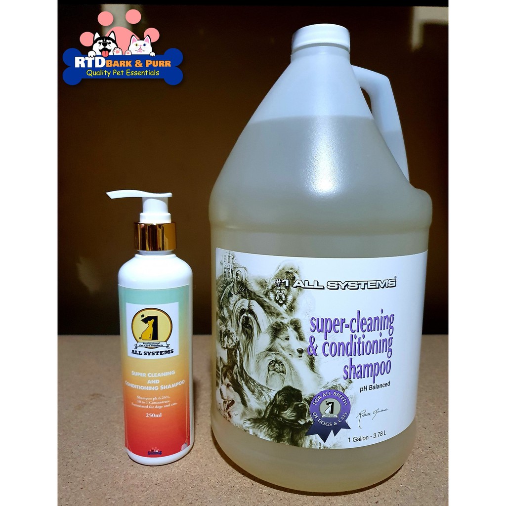 1 All Systems Super Cleaning & Conditioning Shampoo (8oz & 16oz