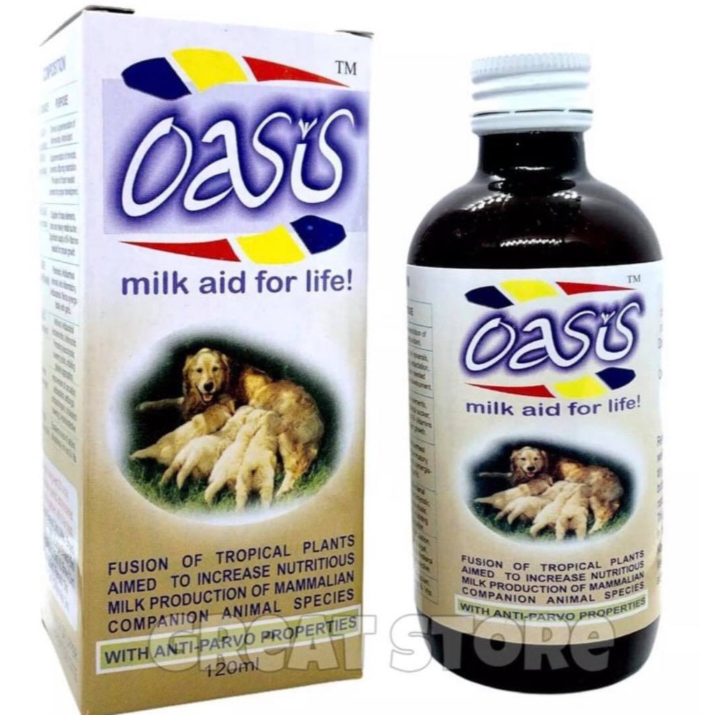 Oasis Anti Parvo Milk Enhancer for Lactating Dogs and Cats (120ml