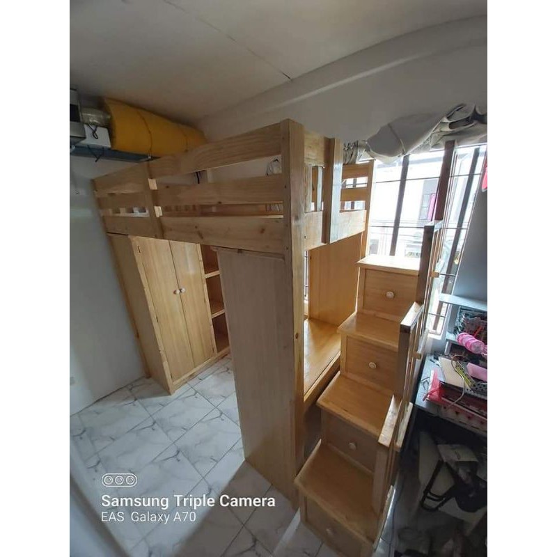 (PREORDER MESSAGE US FIRST)Loft Bed with framed table and Shopee Philippines