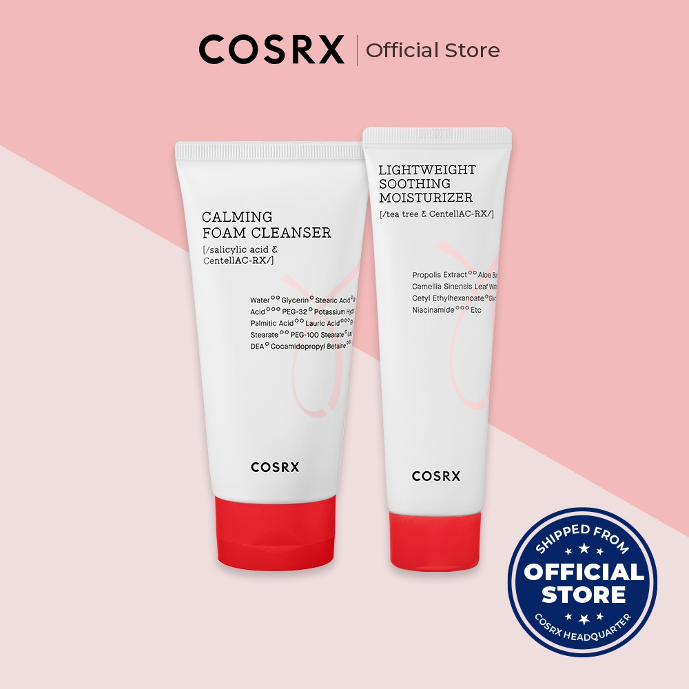 [COSRX OFFICIAL] AC Collection Basic Acne Skincare Duo Calming foam