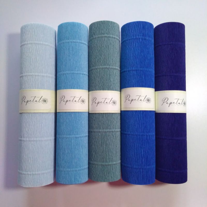 (Sale on Selected Items) Italian Crepe Paper 180g Blue Palette