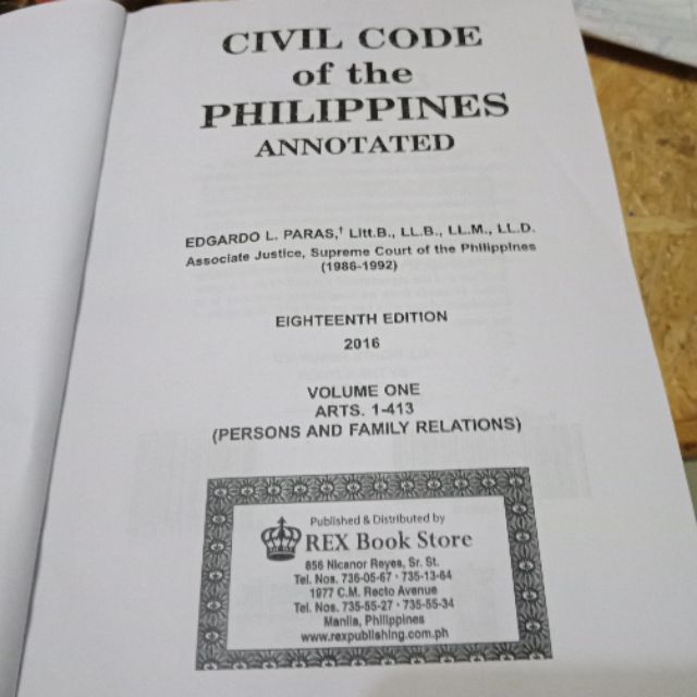 CIVIL CODE OF THE PHILIPPINES ANNOTATED BY PARAS PDF