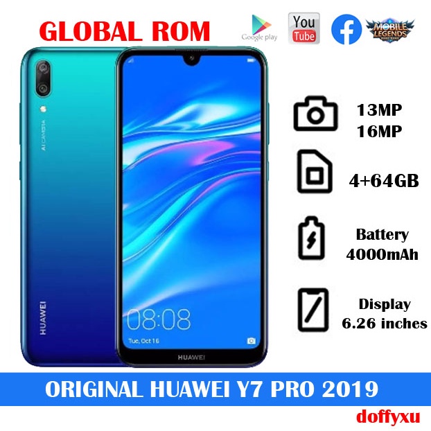 Original Huawei Y7 Pro 2019 4/64GB Global ROM Shopee Philippines