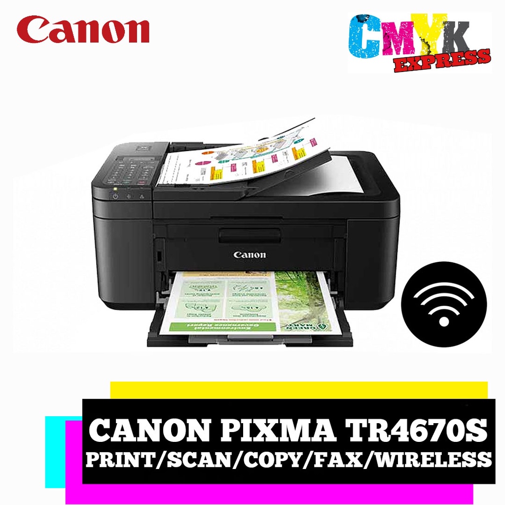 Canon PIXMA TR4670S Compact Wireless Office AllInOne with Fax and