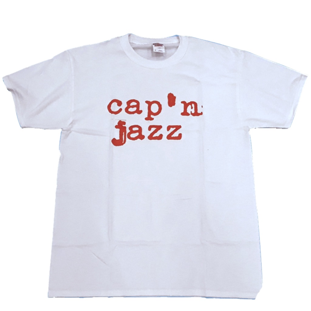 Cap'n Jazz Red Logo Shirt White Shopee Philippines