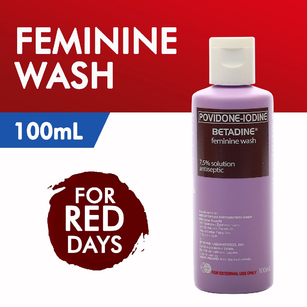 BETADINE (Povidone Iodine) 7.5 Antiseptic Feminine Wash Solution 100mL
