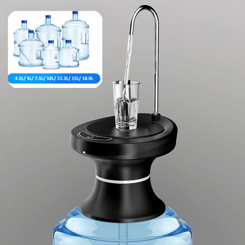 Portable Water Dispenser with Tray Rechargeable Water Pump Drinking